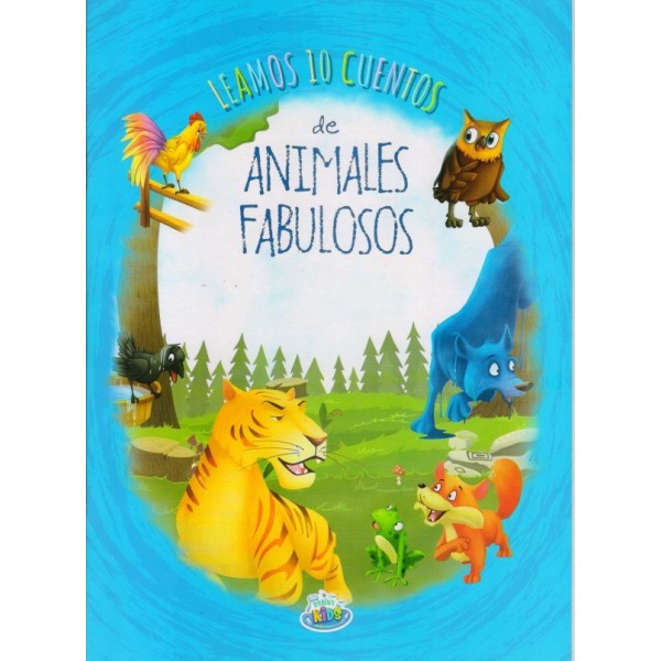 Leamos 10 cuentos de Animales fabulosos, libro de cuentos, tapa blanda, 28x20 cm, 16 páginas