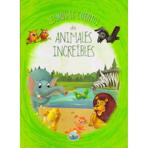 Leamos 10 cuentos de Animales increibles, libro de cuentos, tapa blanda, 28x20 cm, 16 páginas