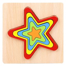 Rompecabezas de Madera con Relieve 15x15 cm - Juguete Didactico de Encastre - Distintos Motivos por Mayor