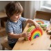 Arco Iris Montessori de Madera Apilable Didáctico 12 Piezas