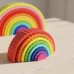 Arco Iris Montessori de Madera Apilable Didáctico 12 Piezas