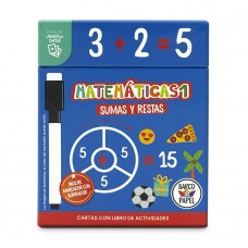 Juego de Cartas Didácticas Matemática 1 con Actividades + Marcador | Sumas y Restas | Barco de Papel