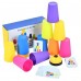 Juego de Vasos de Velocidad con Timbre y Tarjetas – Desafío Didáctico Mental Juego de Vasos de Velocidad con Timbre y Tarjetas – Desafío Didáctico Mental