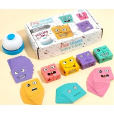 Juego Didáctico de Emociones: Velocidad y Lógica con Cubos de Madera - Juguetes Didácticos x Mayor