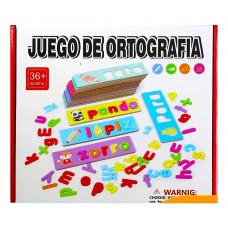 Juego Didáctico de Ortografía - Regletas de Encastre con Letras de Madera para Niños