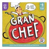 Juego de Mesa Didáctico Gran Chef - Barco de Papel | Habilidades Matemáticas y Cocina | Juego de Mesa por Mayor