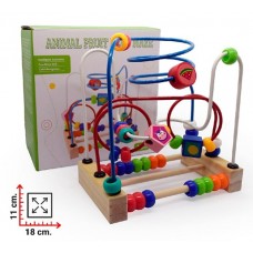 Prono Laberinto de Cuentas "Animal Fruit Maze" - Juguetes Didácticos de Madera por Mayor M470