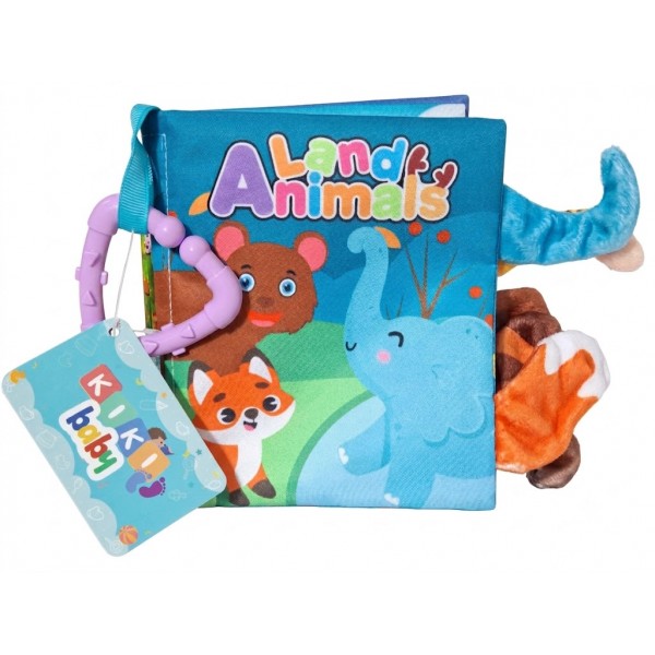 Libro De Tela Educativo Y Didáctico Para Bebé Con Chifle Mediano - Animales de la Selva - 17 x 13,5 cm Libro De Tela Educativo Y Didáctico Para Bebé Con Chifle Mediano - Animales de la Selva - 17 x 13,5 cm