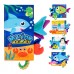 Libro de Tela Sensorial para Bebé con Texturas Didácticas y Estimulación Temprana - Animales de Mar Libro de Tela Sensorial para Bebé con Texturas Didácticas y Estimulación Temprana - Animales de Mar