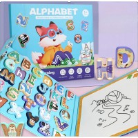 Libro Didáctico Magnético de Madera Infantil - Letras y Números