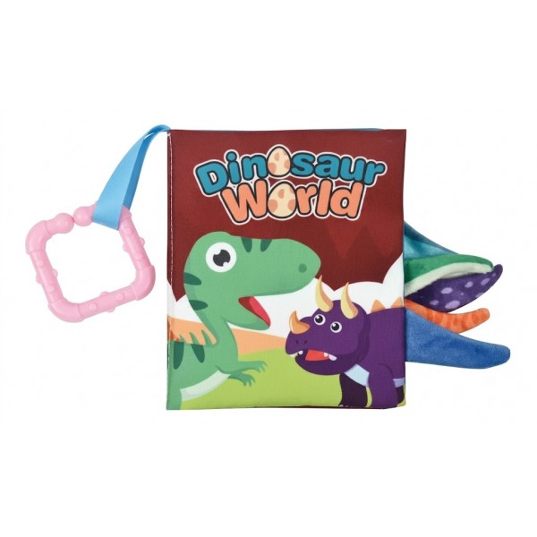 Libro De Tela Educativo Y Didáctico Para Bebé Con Chifle Mediano - Dinosaurio - 17 x 13,5 cm Libro De Tela Educativo Y Didáctico Para Bebé Con Chifle Mediano - Dinosaurio - 17 x 13,5 cm