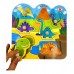 Mis Primeros Encastres en Madera Barco de Papel Dinosaurios -20x20 cm - con Agarre Mis Primeros Encastres en Madera Barco de Papel Dinosaurios -20x20 cm - con Agarre