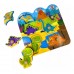 Mis Primeros Encastres en Madera Barco de Papel Dinosaurios -20x20 cm - con Agarre Mis Primeros Encastres en Madera Barco de Papel Dinosaurios -20x20 cm - con Agarre