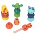 Muñecos de Madera para Enroscar - Juguete Didáctico de Coordinación y Motricidad Muñecos de Madera para Enroscar - Juguete Didáctico de Coordinación y Motricidad