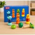 Muñecos de Madera para Enroscar - Juguete Didáctico de Coordinación y Motricidad Muñecos de Madera para Enroscar - Juguete Didáctico de Coordinación y Motricidad