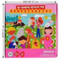 Rompecabezas Infantil Cumpleaños 24 Piezas de Cartón Grueso - Barco de Papel 