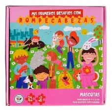 Rompecabezas Infantil Mascotas 24 Piezas – Mis Primeros Desafíos Didáctico Educativo - El Barco de Papel