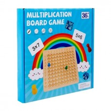 Tablero de Multiplicación Montessori de Madera: Juego Educativo de Aritmética con Cartas y Dados