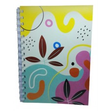 Libreta / anotador anillado doble ring 15x21 cm, 80 hojas rayadas tapa semi flexible - Libretas x Mayor