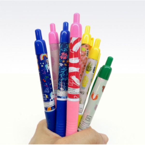 Bolígrafo trazo grueso, diseños coloridos surtidos