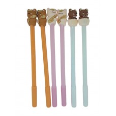 Bolígrafo Gel Osito Kawaii - Modelos Surtidos (Panchito y Cupcake) - Trazo Fino 0.5mm - Distribuidora de Librería