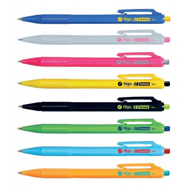 Bolígrafo Filgo modelo Fastrack trazo 1.0 mm diseño moderno tinta azul retractil