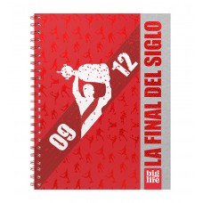 Cuaderno espiralado 16x21 cm River, tapa dura, 100 hojas rayada, PPR Big Life - Librería x Mayor