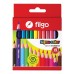 12 lápices de colores cortos Filgo en cajita