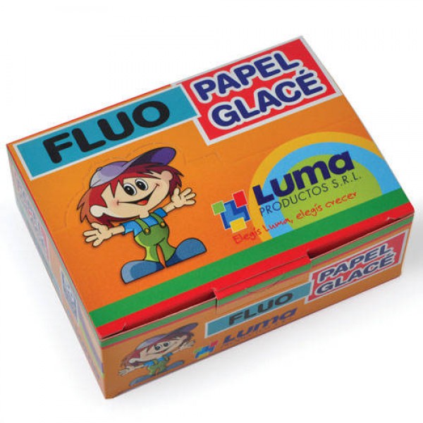 Papel glacé fluo x 10 unidades Luma 