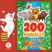 200 Animales para colorear: libro de tapa blanda, 28x20 cm, 32 páginas