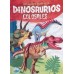 Explorando el mundo de los dinosaurios: libro de tapa blanda, 19x27 cm, 32 páginas, 4 títulos diferentes 