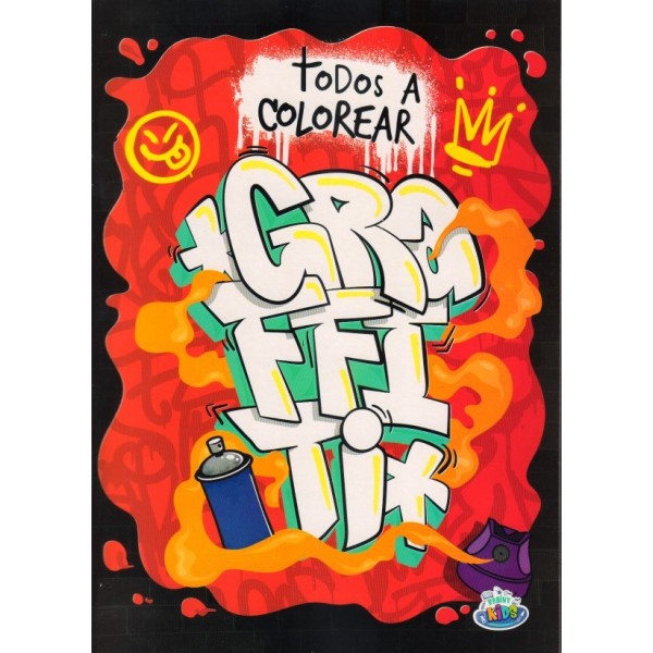 Todos a colorear Graffiti: libro para colorear, 28x20 cm, 16 páginas 