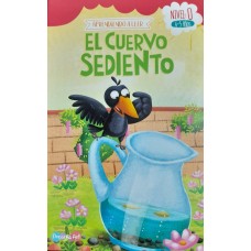 Aprendiendo a leer El cuervo sediento: libro de cuentos, tapa blanda, 22x14 cm, 32p Nivel 0: 4 a 5 años| Fábula Pre-Lectura por Mayor
