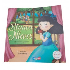 Libro de cuentos Blancanieves: 21x21 cm, tapa blanda, papel ilustración, 24 páginas