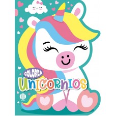 Colorea Unicornios Troquelado Libro para Colorear Infantil 23x31 cm 16 Páginas - Libros Infantiles x Mayor