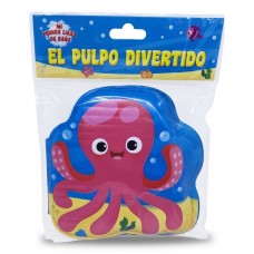 Libro De Baño El Pulpo Divertido 15x20 cm - Acolchado Infantil Impermeable
