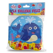 Libro De Baño La Ballena Feliz 15x20 cm - Acolchado Infantil Impermeable