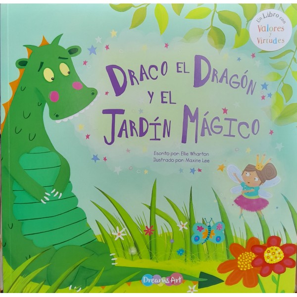 Libro de cuentos Draco el dragón: 21x21 cm, tapa blanda, papel ilustración, 24 páginas