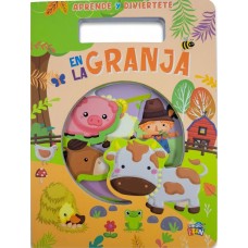 En la Granja - Libro Infantil Aprende y Diviértete- Libro Tapa Dura Troquelado - 15x20 cm - 10 páginas