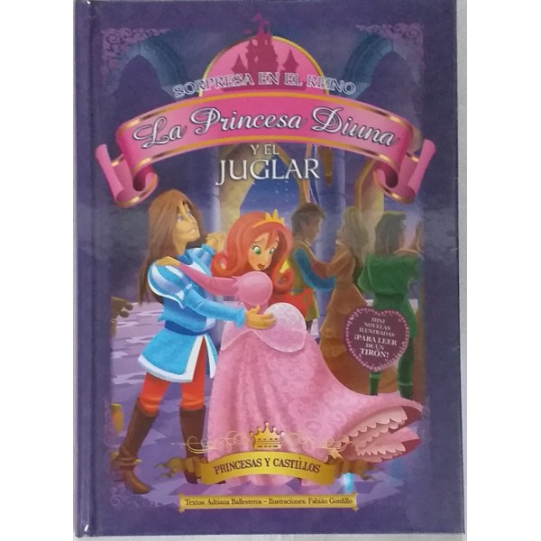 La princesa Diuna y el juglar: libro de novelas tapa dura, 15x20 cm, 48 páginas 