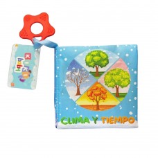 Libro de Tela Sensorial Kikibaby: Clima y Tiempo | Las Cuatro Estaciones con Sonido