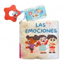 Libro de Tela Sensorial Kikibaby: Mis Emociones | Con Sonido y Texturas - Libros de Tela x Mayor