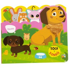 Mascotas - Libro Infantil Con Texturas Toca Y Sonríe - 20x18 cm - Tapa Dura 