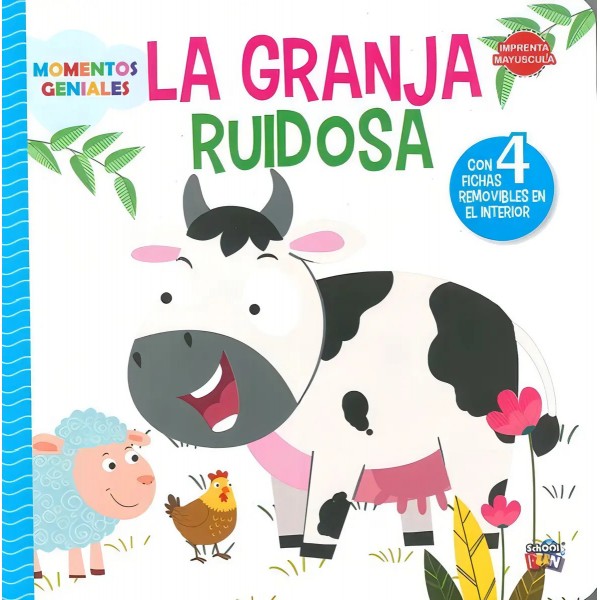 Momentos Geniales: La Granja ruidosa con fichas removibles – Un cuento tierno sobre amistad, juego y descubrimiento Momentos Geniales: La Granja ruidosa con fichas removibles – Un cuento tierno sobre amistad, juego y descubrimiento