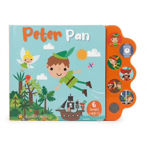 Libro Infantil Peter Pan Clásicos con Sonido - Con Cuento y Audiolibro Interactivos Libro Infantil Peter Pan Clásicos con Sonido - Con Cuento y Audiolibro Interactivos