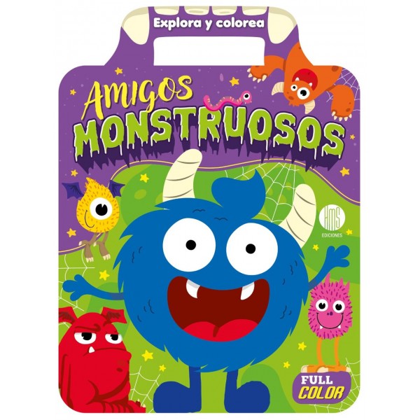 Valijita para Colorear Amigos Monstruosos - Con Manija (23x31 cm - 16 Págs) Valijita para Colorear Amigos Monstruosos - Con Manija (23x31 cm - 16 Págs)