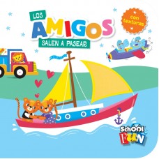 Los amigos salen a pasear con Texturas – Colección Texturitas | Educación y Sensaciones para Niños | 15x15 cm 10 pág