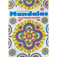 Mandalas Contemplación: libro para colorear, 28x20 cm, 16 páginas, con paleta de colores sugerida, tapa blanda
