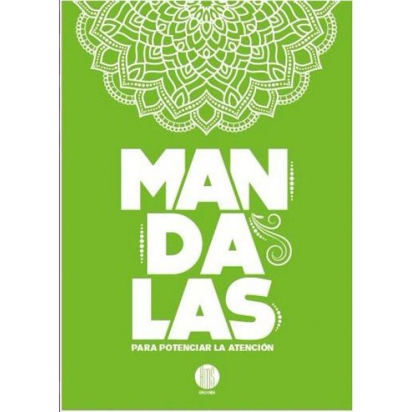 Mandalas para potenciar la atención: libro de tapa blanda, 21x23 cm, 12 diseños para colorear