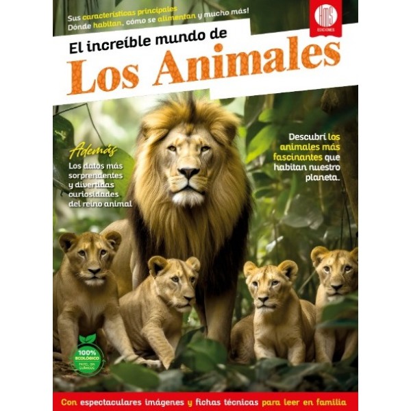 El increible mundo de los animales: libro educativo 23x31 cm, 32 páginas, a todo color